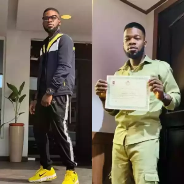 Broda Shaggi Completes His NYSC, Passes Out, Flaunts His Discharged Certificate